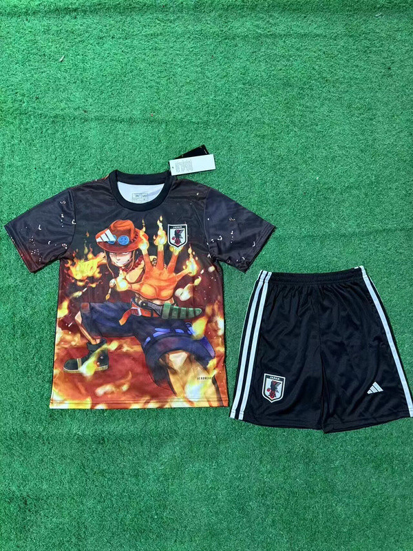 Youth Uniform Kids Kit 2025 Japan COMIC Soccer Jersey Shorts Child Football Set