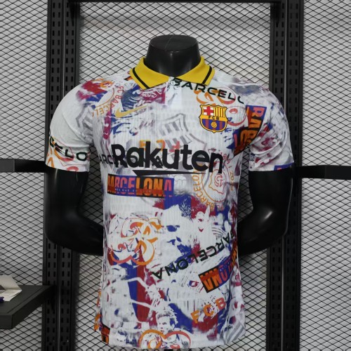 Barca Camisetas de Futbol Player Version 2025-2026 Barcelona Colorful Special Edition Soccer Jersey