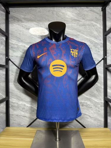 Barca Camisetas de Futbol Player Version 2025-2026 Barcelona Blue Special Edition Soccer Jersey