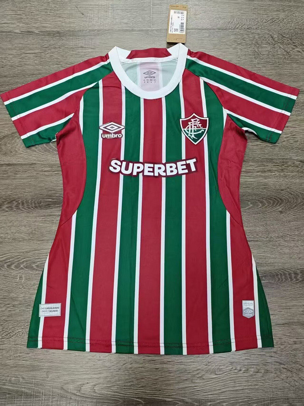 Women Fluminense 2025-2026 Home Soccer Jersey Girl Football Shirt