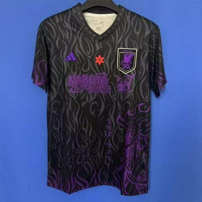 Fan Version 2025 Japan Black Comic Soccer Jersey Football Shirt