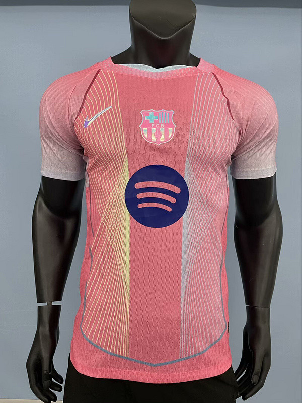Barca Camisetas de Futbol Player Version 2025-2026 Barcelona Pink Special Edition Soccer Jersey
