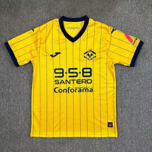 Fans Version 2025-2026 Hellas Verona 120th Anniversary Yellow Soccer Jersey