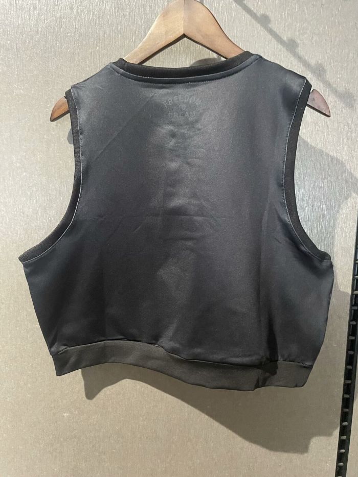 Women 2025-2026 Inter Miami Away Black Soccer Yoga Vest Girl Football Jersey