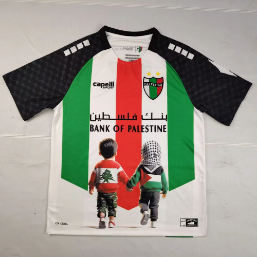 Fans Version 2025-2026 Club Deportivo Palestino Home Kids Version Soccer Jersey Football Shirt