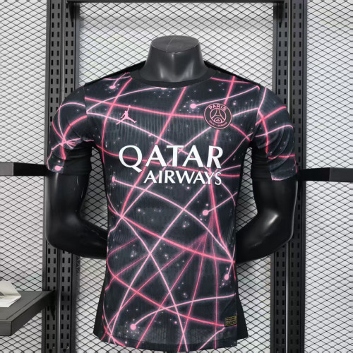 Player Version 2025-2026 PSG Black/Purple Soccer Training Jersey Paris Football Maillot