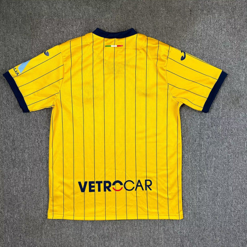 Fans Version 2025-2026 Hellas Verona 120th Anniversary Yellow Soccer Jersey
