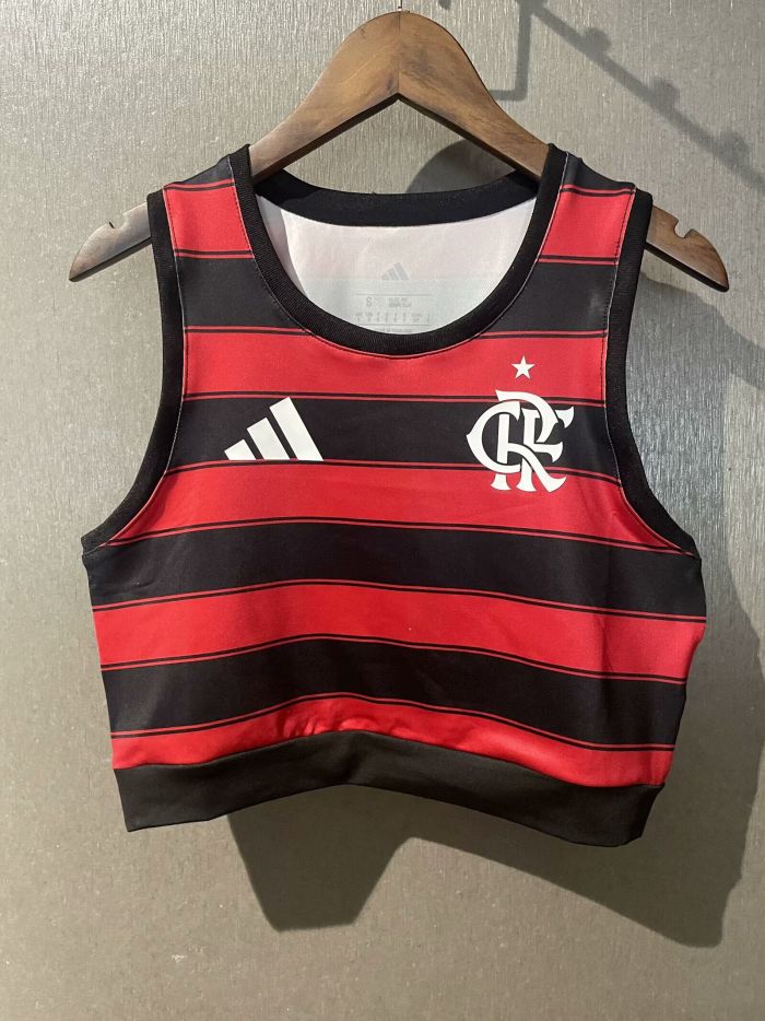Women 2025-2026 Flamengo Home Soccer Yoga Vest Girl Football Jersey