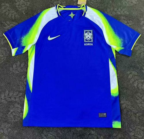 Fan Version South Korea 2025 Away Blue Soccer Jersey Football Shirt