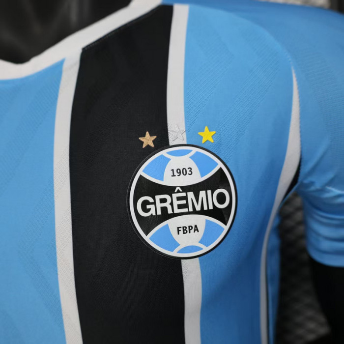 Player Version 2025-2026 Gremio Home Soccer Jersey Football Shirt