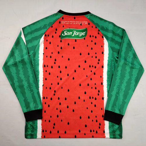 Long Sleeve Fans Version 2025-2026 Club Deportivo Palestino Third Away Soccer Jersey