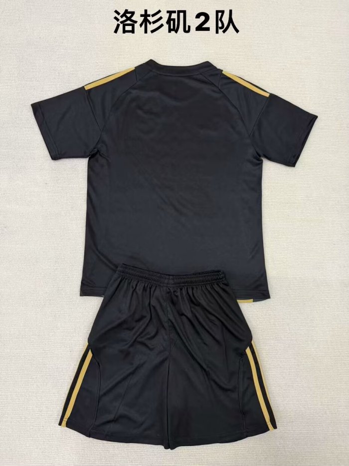 Adult Uniform 2025-2026 Los Angeles Black Soccer Jersey Shorts Men's Football Kit