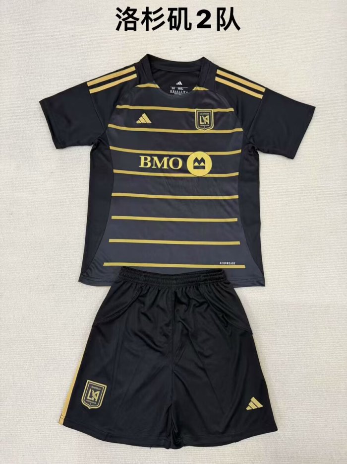Adult Uniform 2025-2026 Los Angeles Black Soccer Jersey Shorts Men's Football Kit
