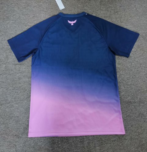 Fans Version 2025 Tunisia Blue/Pink Soccer Training Jersey Football Shirt