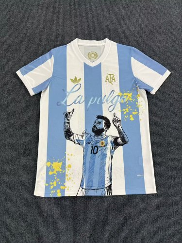 Fan Version Argentina 2025 MESSI Special Edition Soccer Jersey Football Shirt