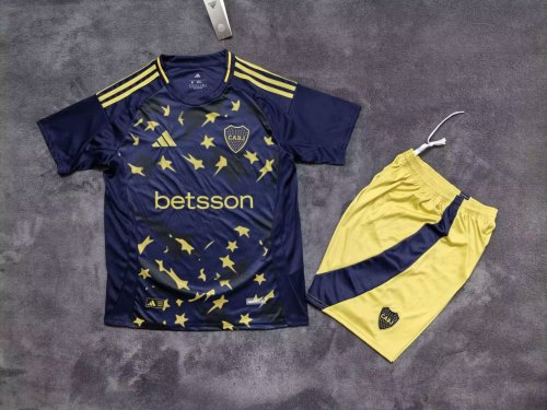 Adult Uniform 2025-2026 Boca Juniors Third Away Soccer Jersey Shorts Football Kit