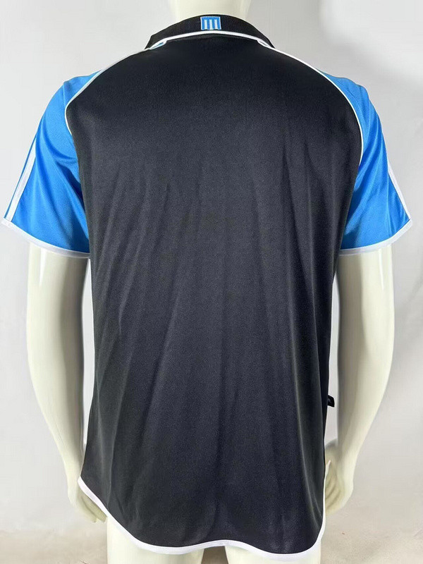 Retro Jersey 2000-2001 Argentina Racing Club Away Black Soccer Jersey Vintage Football Shirt