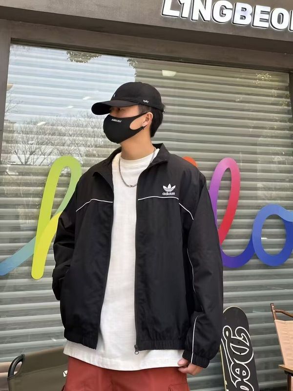 2025-2026 AD Black Soccer Windbreaker Jacket Football Jacket