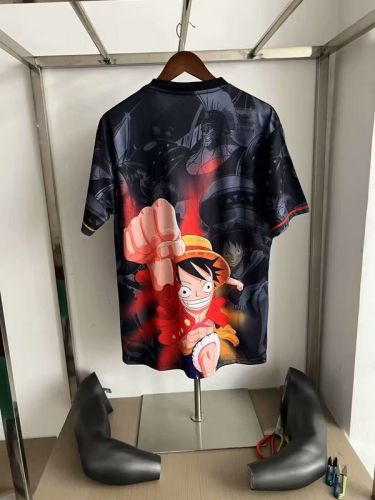 Fan Version 2025 Japan Black/Orange Comic Soccer Jersey Football Shirt