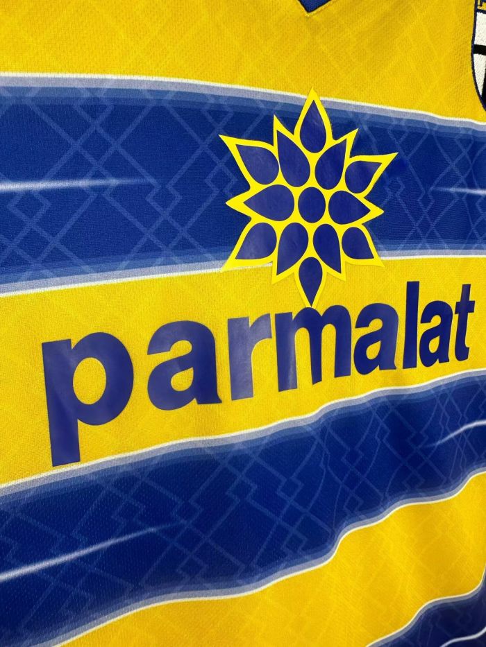 Long Sleeve Retro Jersey 1998-1999 Parma Home Soccer Jersey Vintage Football Shirt