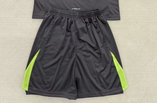 Fan Version 2025-2026 Bayern Munich Black/Grey Goalkeeper Soccer Shorts Football Shorts