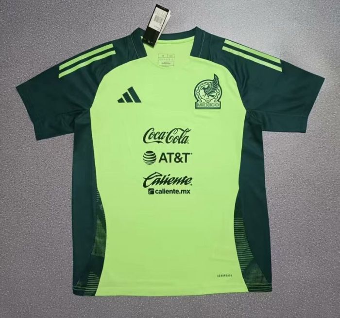 Fan Version 2025 Mexico Green Soccer Training Jersey Football Pre-match Shirt