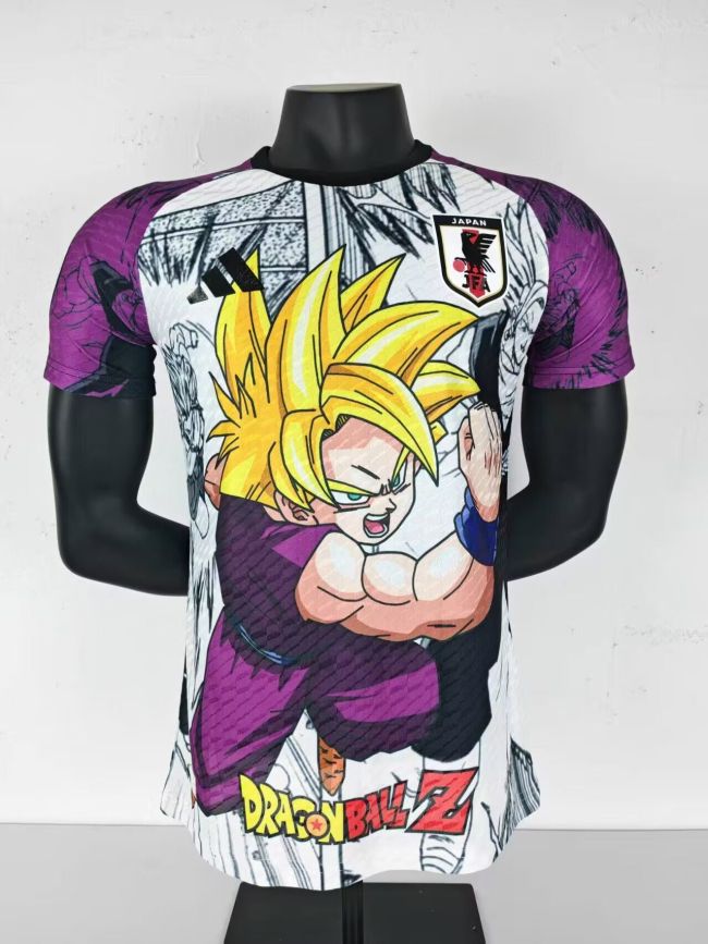 Player Version 2025 Japan White/Purple Special Edition Soccer Jersey Football Shirt