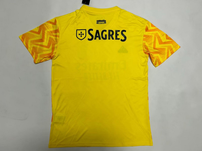 Fan Version 2025-2026 Benfica Away Yellow Soccer Jersey Football Shirt
