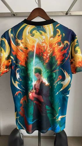 Fan Version 2025 Japan Green/Orange Comic Soccer Jersey Football Shirt