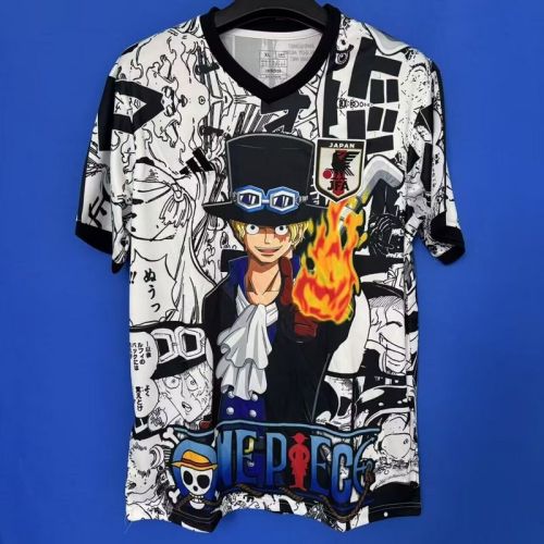 Fan Version 2025 Japan Black Comic Soccer Jersey Football Shirt