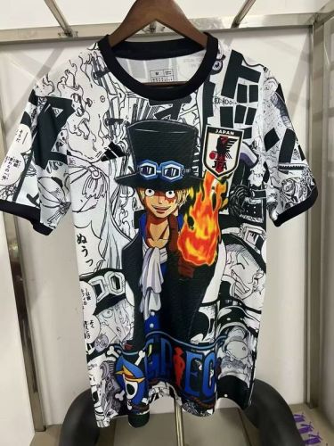 Fan Version 2025 Japan White Comic Soccer Jersey Football Shirt