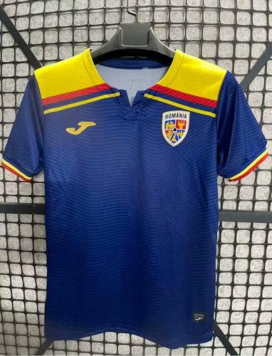Fan Version 2025 Romania Third Away Dark Blue Soccer Jersey Football Shirt
