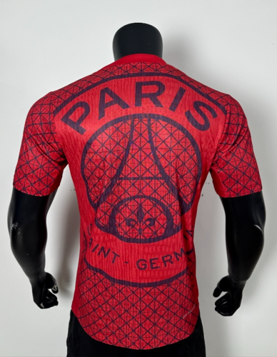 Player Version 2025-2026 PSG Red Soccer Training Jersey Paris Football Maillot