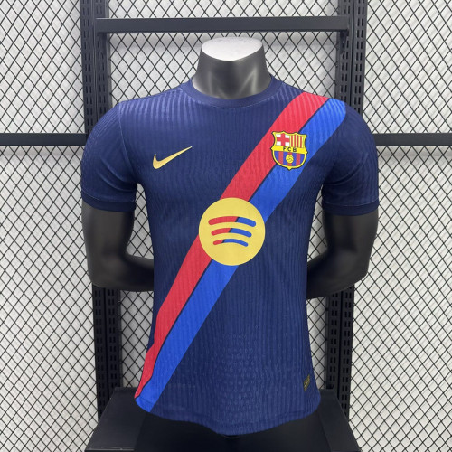 Barca Camisetas de Futbol Player Version 2025-2026 Barcelona Dark Blue Special Edition Soccer Jersey