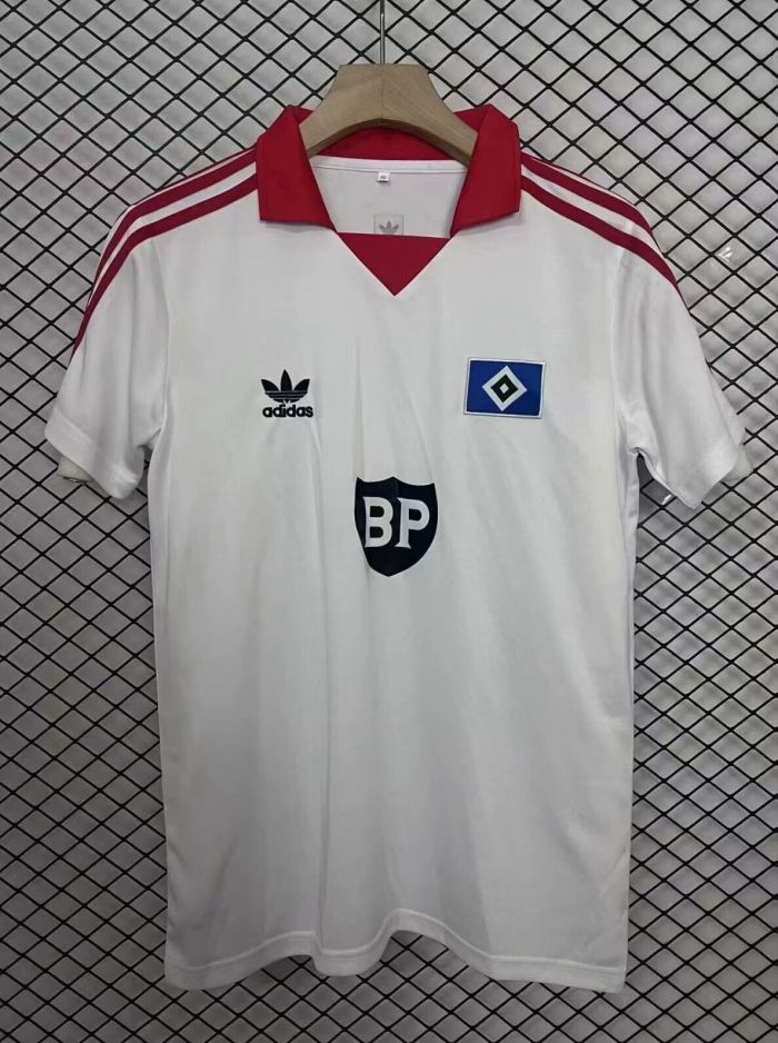 Retro Jersey 1980-1981 HSV Hamburg SV Home Soccer Jersey Hamburger Vintage Football Shirt
