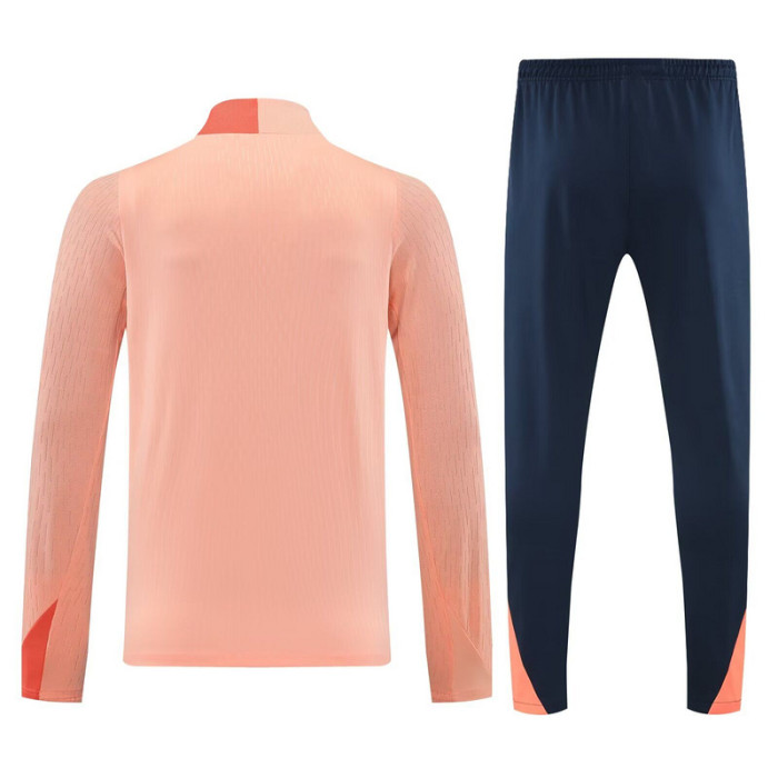 2025-2026 Barcelona Pink Soccer Training Sweater and Pants Football Kit