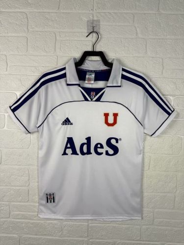 Retro Jersey 1999-2000 Universidad de Chile Away White Soccer Jersey Vintage Football Shirt