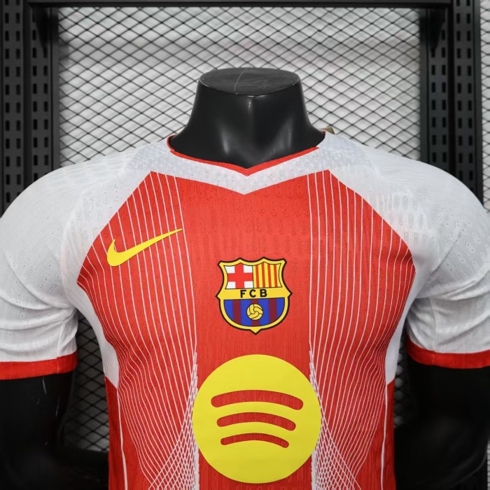 Barca Camisetas de Futbol Player Version 2025-2026 Barcelona Red Special Edition Soccer Jersey