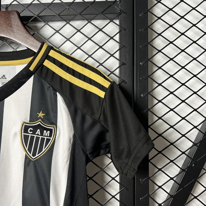 Youth Uniform Kids Kit Atletico Mineiro 2025-2026 Home Soccer Jersey Shorts Child Football Set