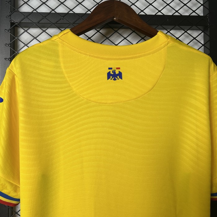 Fan Version 2025 Romania Home Soccer Jersey Football Shirt