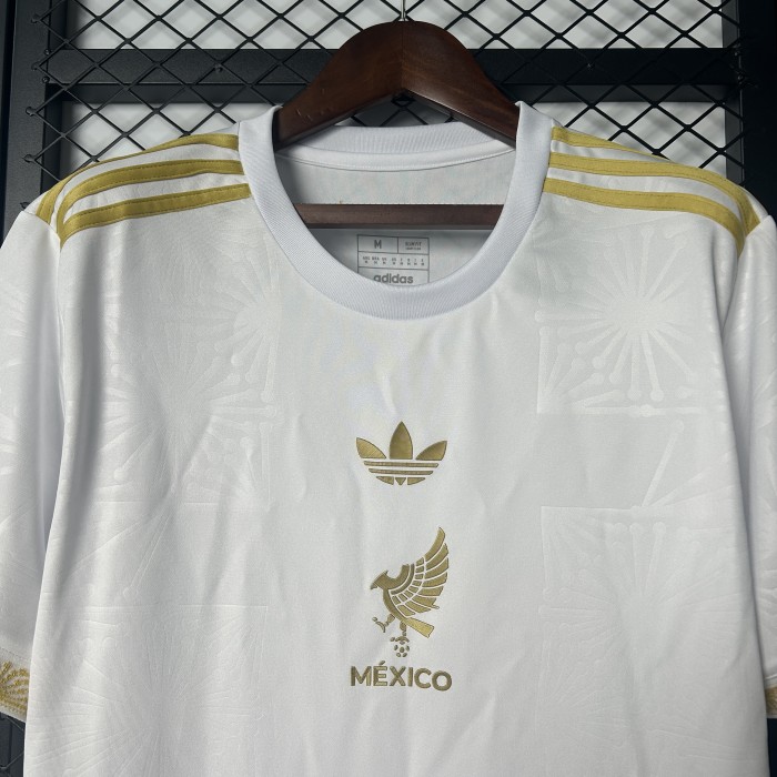 Fan Version 2025 Mexico White Special Edition Soccer Jersey Football Shirt