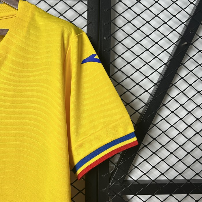 Fan Version 2025 Romania Home Soccer Jersey Football Shirt