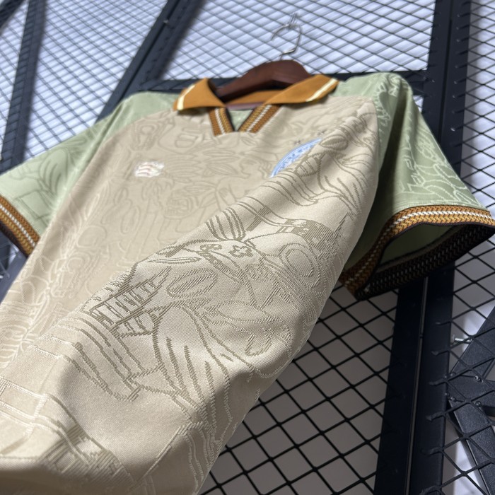 Fan Version 2025-2026 Bahia Beige Special Edition Soccer Jersey Football Shirt