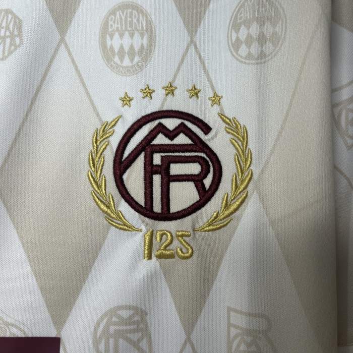 Fan Version 2025-2026 Bayern Munich Special Edition Soccer Jersey Bayern Munchen Beige Football Shirt