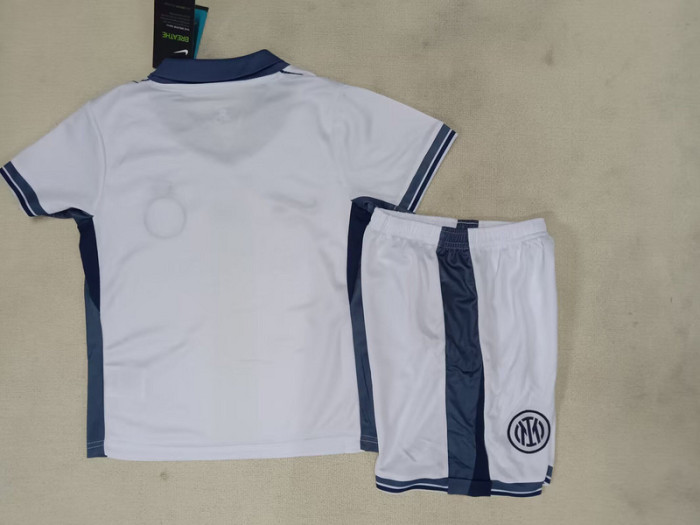 Youth Uniform Kids Kit 2025-2026 Inter Milan VR46 Special Edition Soccer Jersey Shorts Child Football Set
