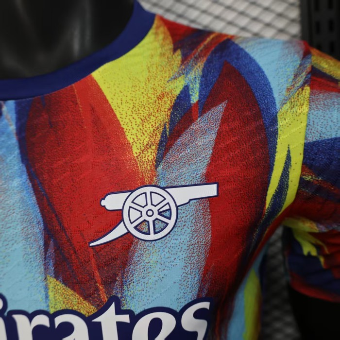 Player Version 2025-2026 Arsenal Colorful Footbal Pre-match Shirt Soccer Training Jersey