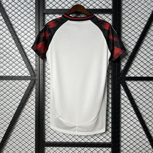 Women Flamengo 2025-2026 Away White Soccer Jersey Girl Football Shirt