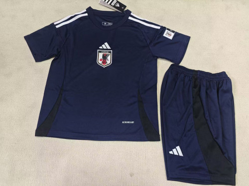 Youth Uniform Kids Kit 2025 Japan Home Soccer Jersey Shorts Child Football Set
