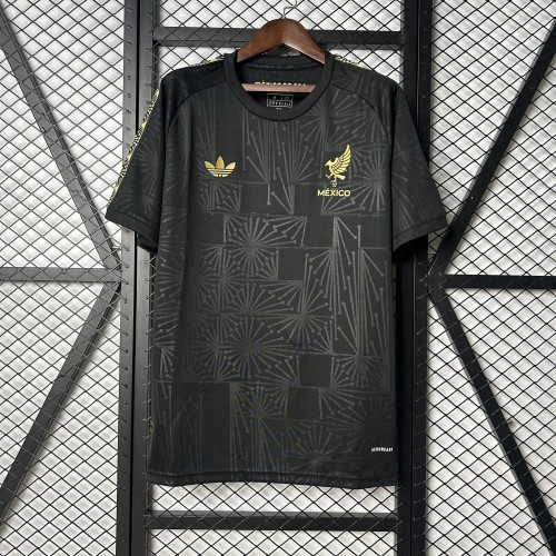 Fan Version 2025 Mexico Black Special Version Soccer Jersey Football Shirt