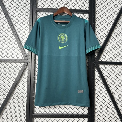 Fan Version 2025-2026 Nigeria Away Green Soccer Jersey Football Shirt